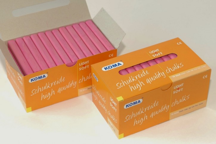 Schulkreide einfarbig Violett,Schachtel à 72 Stück